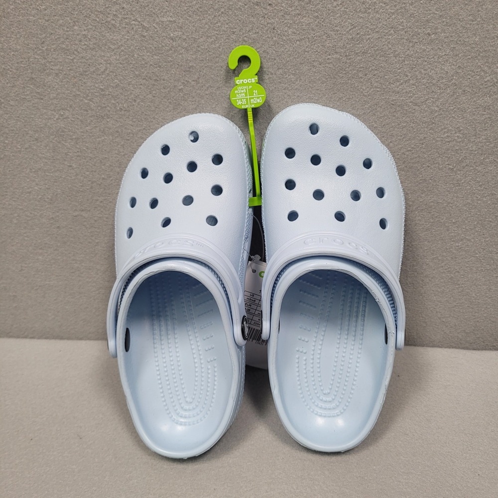 Crocs Classic Clog Light Blue Mens 3 Womens 5 Slip On Shoes 10001-4WK NEW
